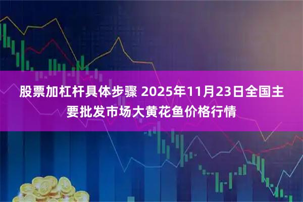 股票加杠杆具体步骤 2025年11月23日全国主要批发市场大黄花鱼价格行情